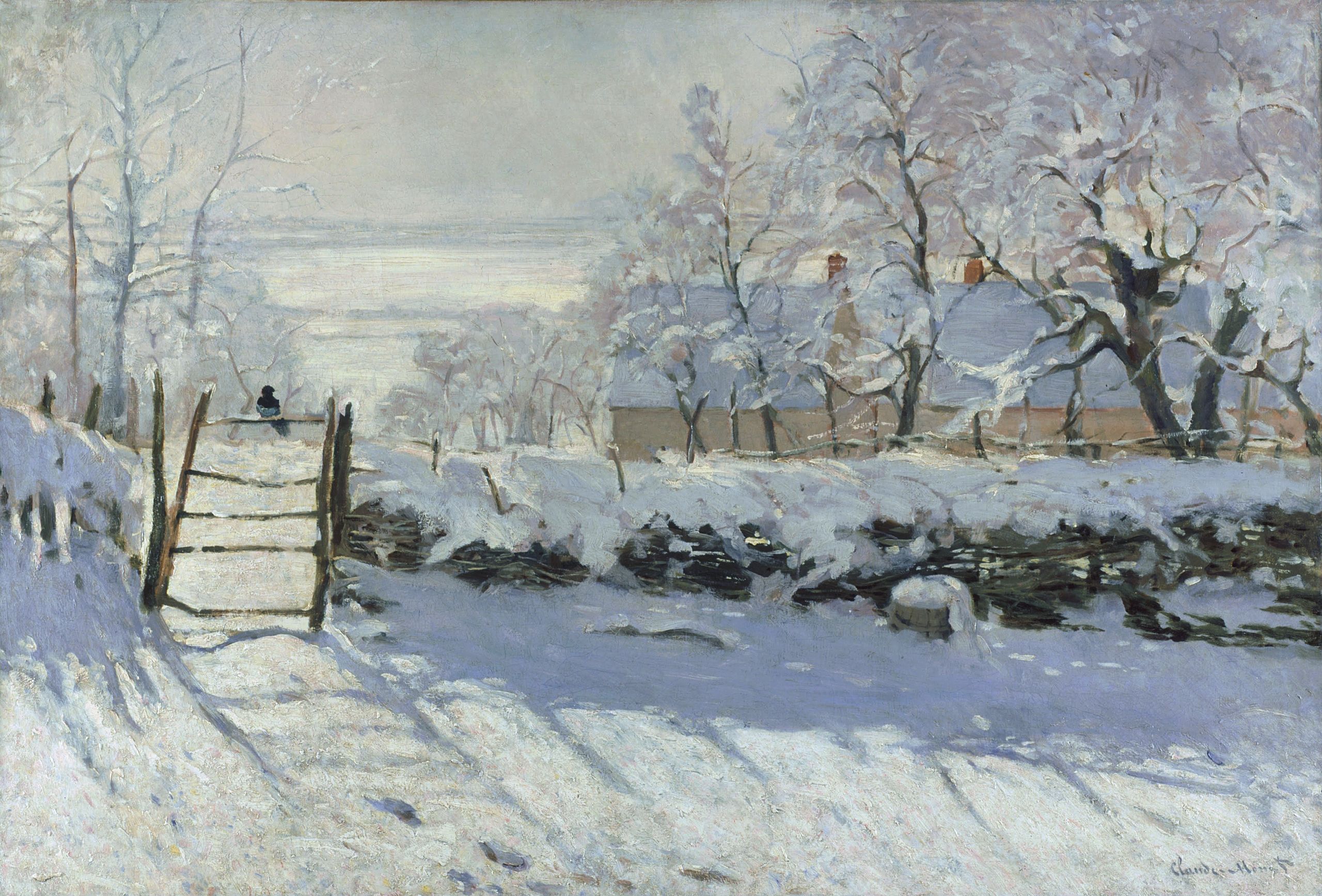 The Magpie (La Pie) by Claude Monet, 1868–1869